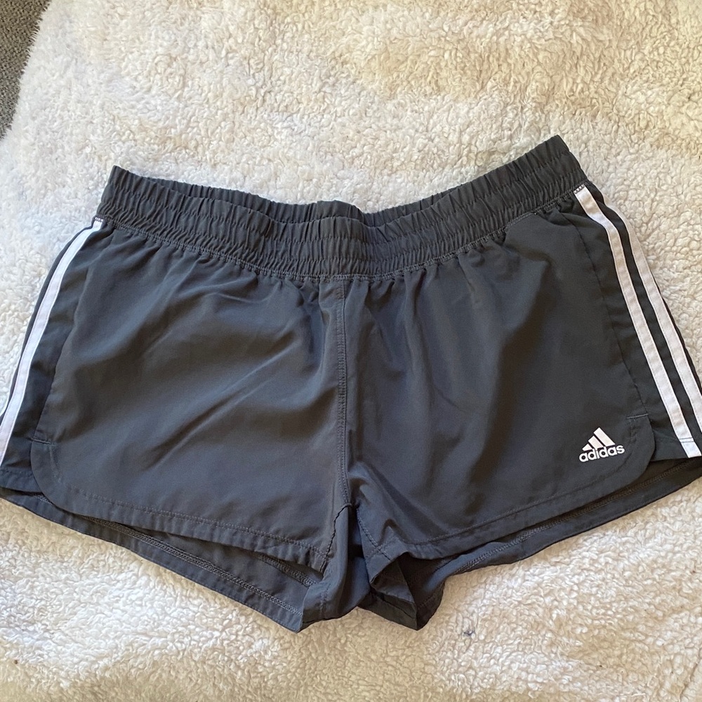 Adidas Women's Dark Gray Athletic Shorts